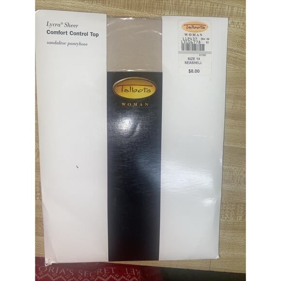 VTG Talbots Comfort Control Top Sandaltoe Seashell Color Size 1X - Picture 1 of 7